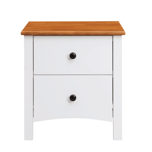  Courtney Double Drawer Bedside Table 