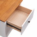  Courtney Double Drawer Bedside Table Open Drawer