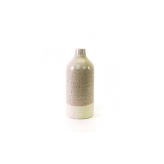 Cream Blooms Ceramic Vase with white base 