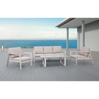 Cream Reed 4-Piece Outdoor Sofa Set Preview