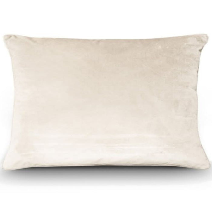 Cream Velvet Cushion 40 x 60 cm