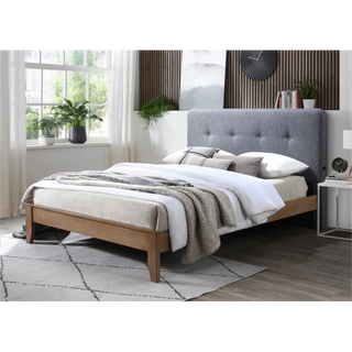 Dallas Dark Grey Double Bed with USB