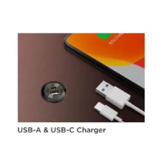 Dallas Dark Grey Double Bed with USB Charging Spots