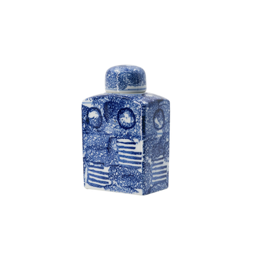 Dark Blue Lidded Jar