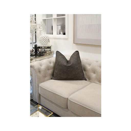 Dark Grey Cushion with a Smooth Slight Sheen