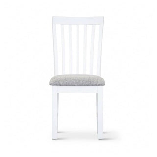 Dover White Fabric Coastal Dining Chair