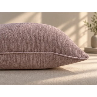Dusty Mauve Cushion Piping Close-up