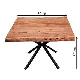 Elba Artisan Acacia Timber Lamp Table Dimensions