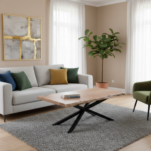 Elba Natural Acacia Timber Coffee Table