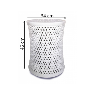 Elegance: Ceramic Hamptons Style Lace Stool Dimensions