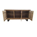 Elegant Elba Essence Buffet with natural Acacia top and industrial-style steel legs With Open Drawers
