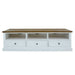 Elegant Montreal Hampton Large TV Unit - Oak and White Harmony