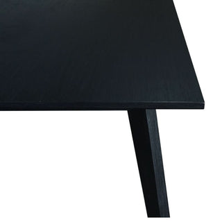 Ella Dining Table in Brushed Black Close-up