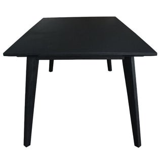 Ella Dining Table in Brushed Black Side Profile