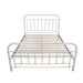 Empty Akira Queen Metal Bed in Pristine White