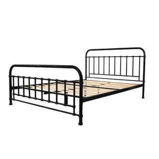 Empty Akira Queen Metal Bed in Timeless Black 