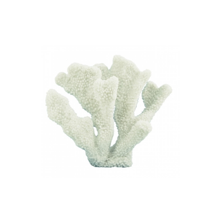 Enchanted Seas White Coastal Faux Coral Reef Ornament Sculpture