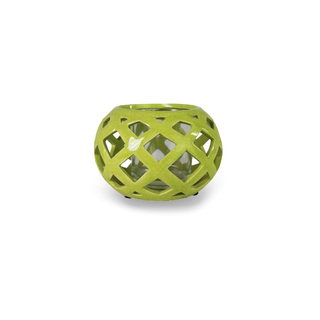 Ethereal Lace Candle Holder In Green 