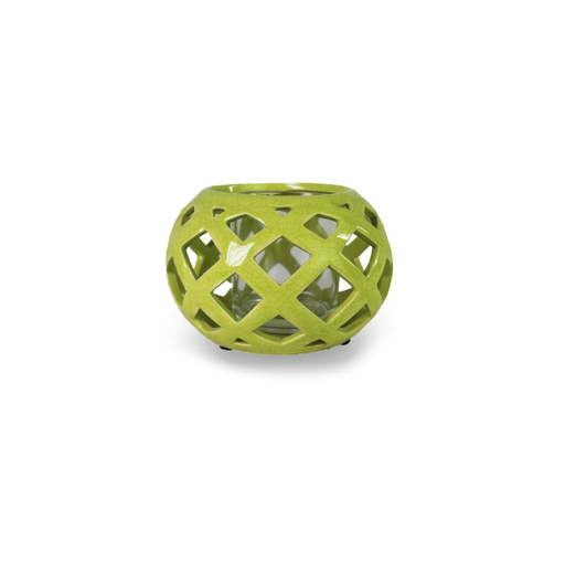 Ethereal Lace Candle Holder In Green 