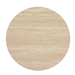 Farrah Round Coffee Table - Travertine (KD) Top Look
