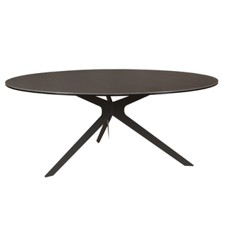 Flip Round Coffee Table - Dark Grey Close Up Look