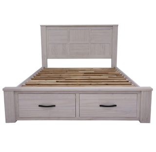 Florida Whitewash Queen Bed