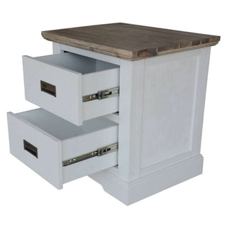 Folkestone Colour Majesty Bedside Table Open Drawers
