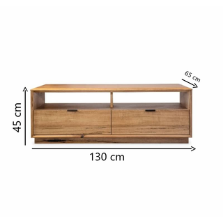 Galway Natural Marri Wood 2 Drawer Coffee Table Dimensions
