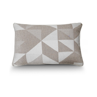 Geometric Shaped Natural Colours Cushion 40 x 60 cm