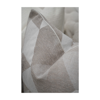 Geometric Shaped Natural Colours Cushion Close Up Look