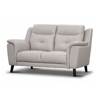 Georgia 2 Seater Sofa Lounge In Silver Front