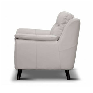 Georgia 2 Seater Sofa Lounge In Silver Side Profile