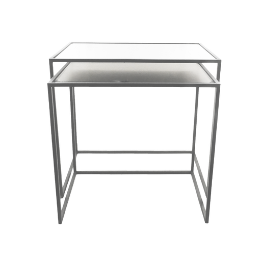 Gilded Reflections Nesting Tables Set of 2 Black