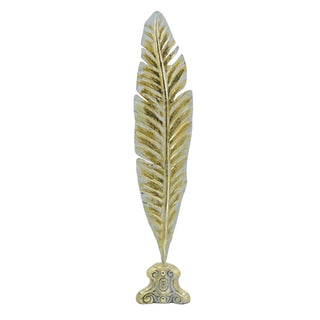 Gold Leaf Palm Frond Sculpture