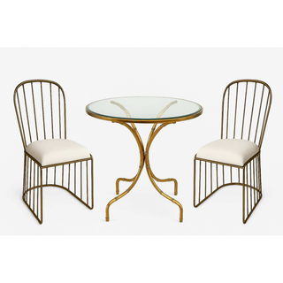 Golden Gala Round Table and Chairs