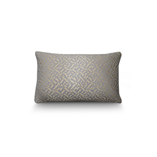 Golden Modern Pattern White Base Elegant Cushion grey gold 40 x 60 cm