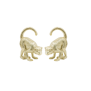 Golden Monkey Bookends ZooWoo Piece