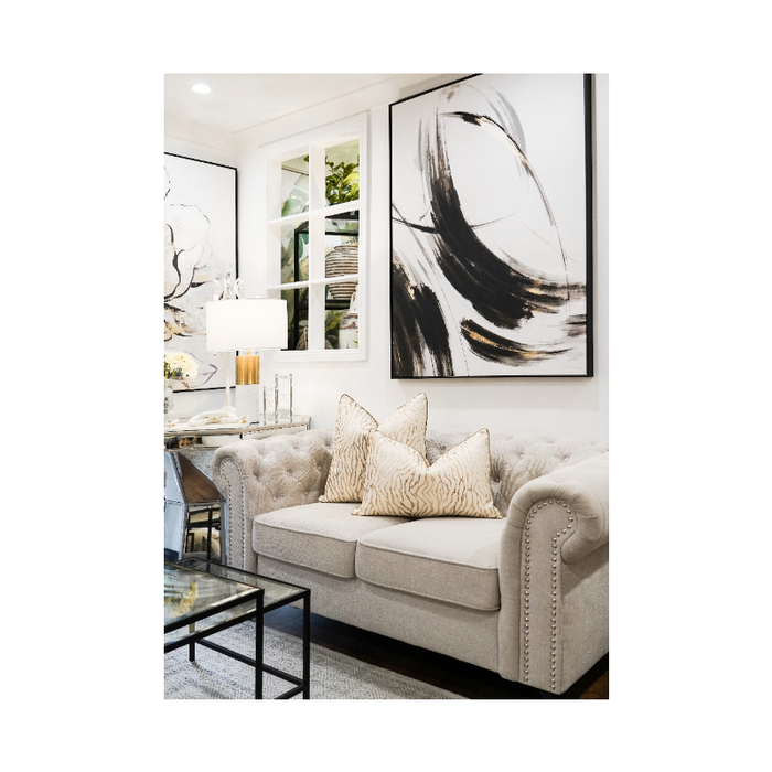 Golden White Zebra Pattern Wild Style Cushion Collection