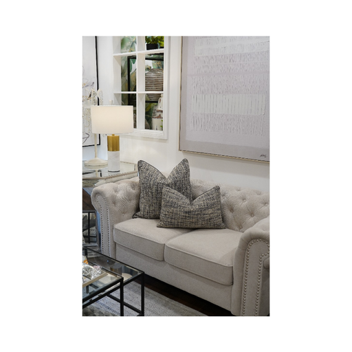 Grey Cotton Classic Pattern Cushion Collection