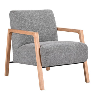 Grey Mason Arm Chair In Barley Fabric