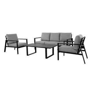 Grey Reed 4-Piece Outdoor Sofa Set 