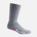 Grey crew-length work sock with KingGee logo, soft fabric
