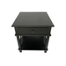Hampton Black Bedside Table open drawer Top View