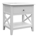 Hampton Cross Bedside Table Side View