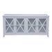 Hampton Shoreline White Buffet with Glass Doors