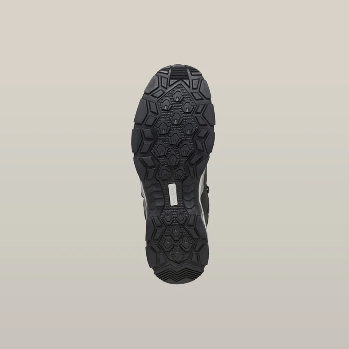 Hard Yakka Atomic Lace & Zip Safety Toe Tradie Work Boots Black bottom view