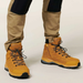 Hard Yakka Atomic Lace & Zip Safety Toe Tradie Work Boots Wheat wearable view