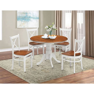 Hobart Harmony 5 Piece Round Two Tone Dining Set