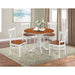 Hobart Harmony 5 Piece Round Two Tone Dining Set