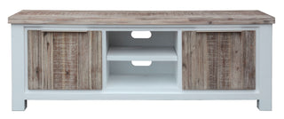 Homestead Entertainment Unit With Dual Doors & Niches